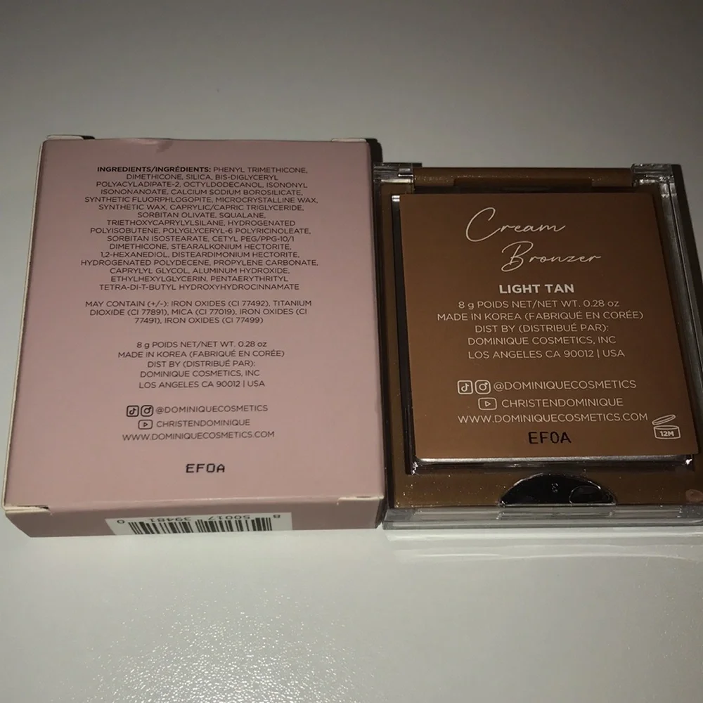 DOMINIQUE COSMETICS Cream Bronzer - Shade Light Tan NEW